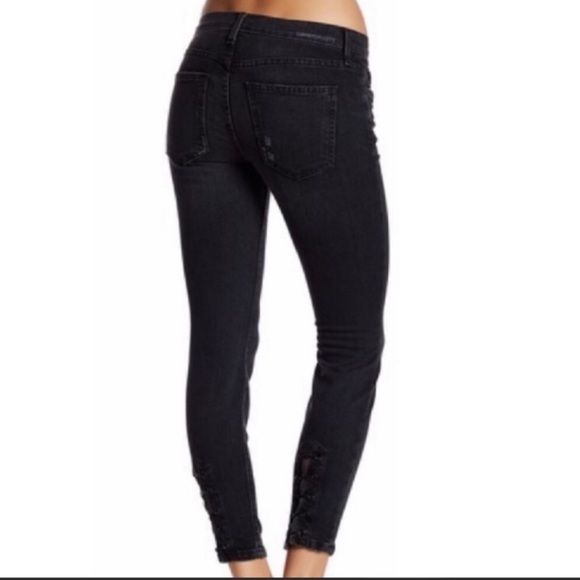 CURRENT/ELLIOTT | Skinny Lace Hem Jeans | 27 - Picture 2 of 6